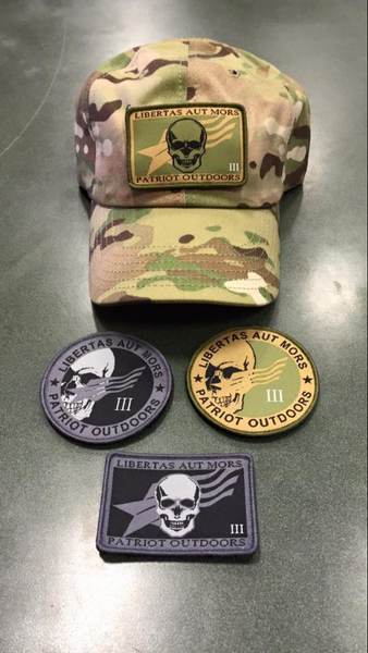 Patriot Outdoors Moral Patch - Libertas Aut Mors Square